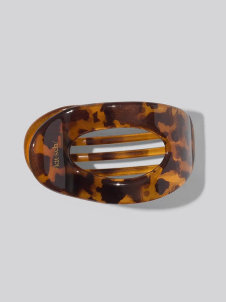 Recycled Plastic Small Flat Cloud Clip in Tort