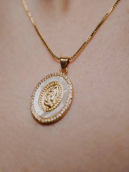 Delicate Virgin Mary Necklace