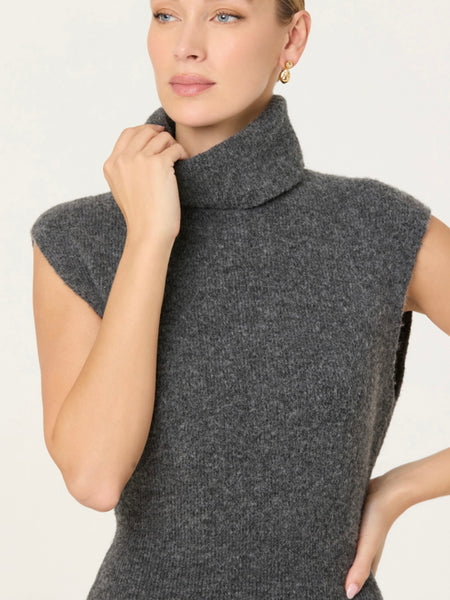 Roxanna Sweater Dress in Charcoal