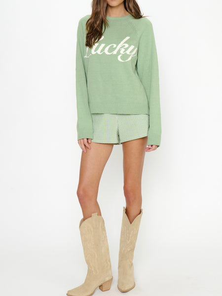 Maren Shorts in Green Gingham