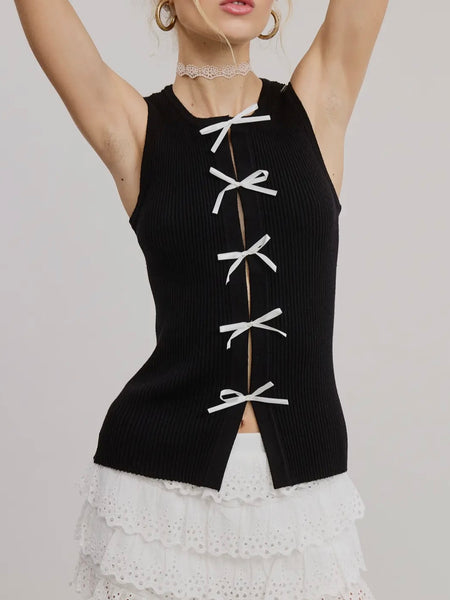 Tie or Die Tank in Black