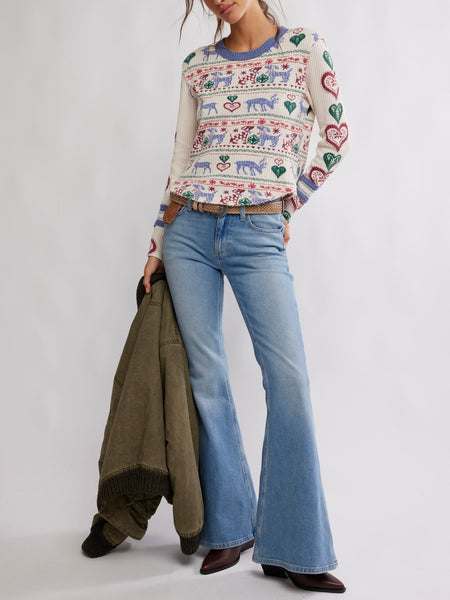 Blissful Layering Tee in Snowdrop Combo