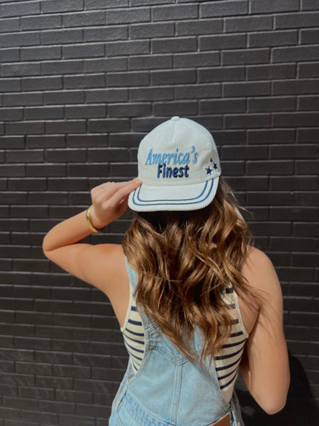 America's Finest Cord Trucker Hat