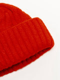 Coast Line Beanie in Bright Red