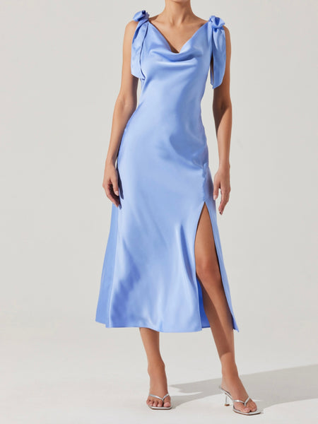 Janie Top in Blue Rust Polkdot