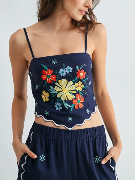 Beautiful Blooms Set in Navy