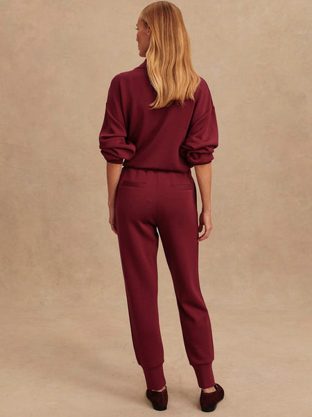 The Slim Cuff Pant 27.5 in New Maroon