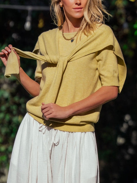 Tied Together Sweater in Kiwi