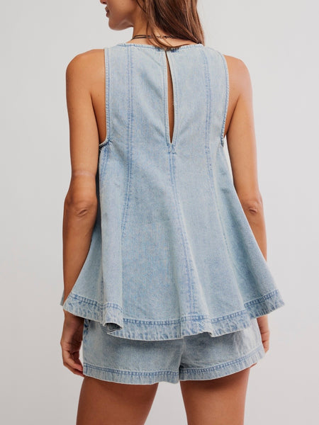Cassius Denim Set in Bleachout