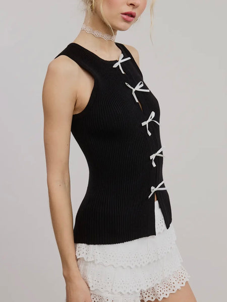 Tie or Die Tank in Black