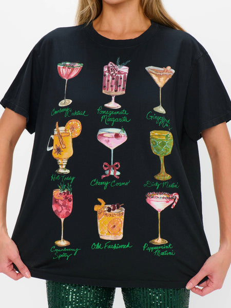 Travis Tee in Cocktails Graphic