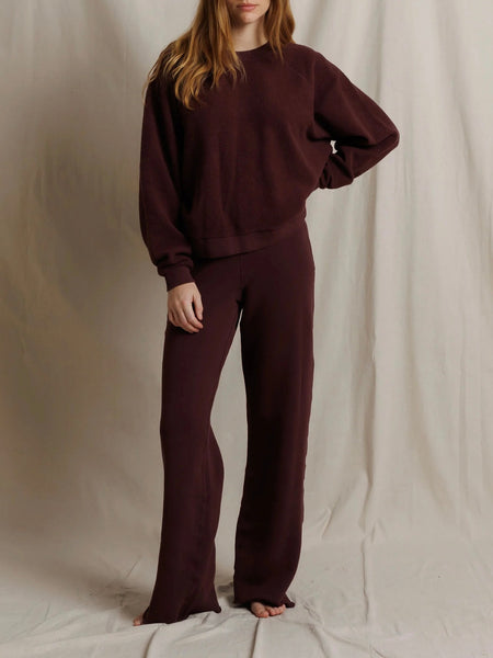 Marley Fleece Pants in Cherry Lacquer