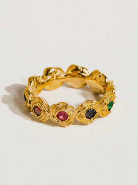 Frances Multi Stone Vintage Ring