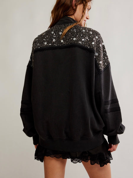 Sparkle Sweatshirt in Black Combo