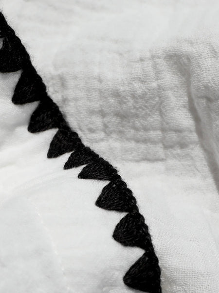 X RAILS Sunny Short in White Blanket Stitch