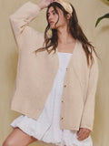 Latte Loving Cardi in Taupe