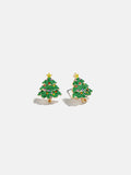 Spruced Up Santa Earring Set