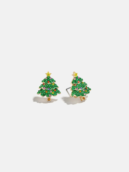 Spruced Up Santa Earring Set