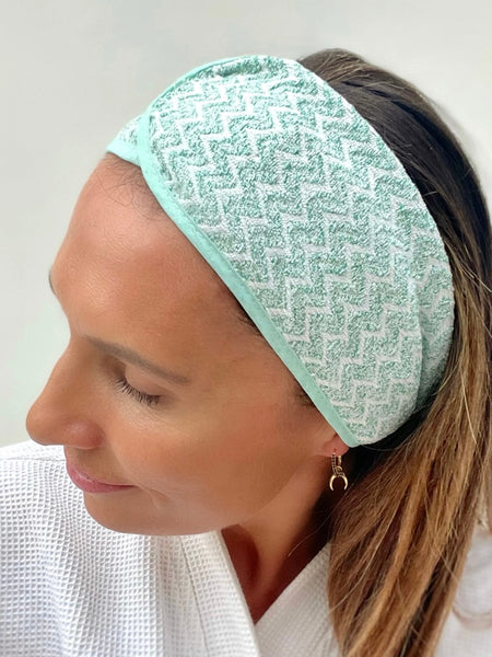 Microfiber Spa Headband in Green