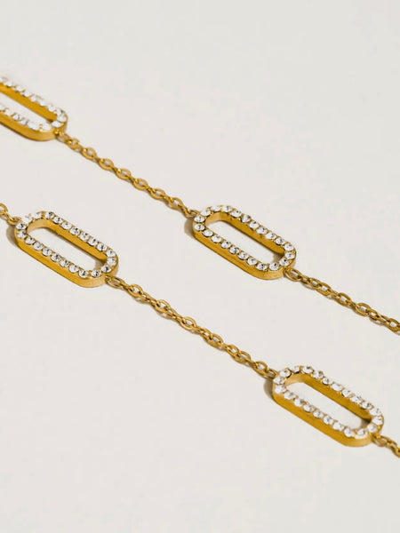 Burnisse CZ Chain Necklace