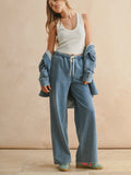 Denim Does Comfy Pant in Blue