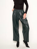 Bryan Faux Leather Pant in Emerald