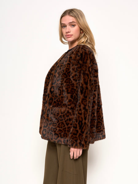Lucia Coat in Classic Leopard