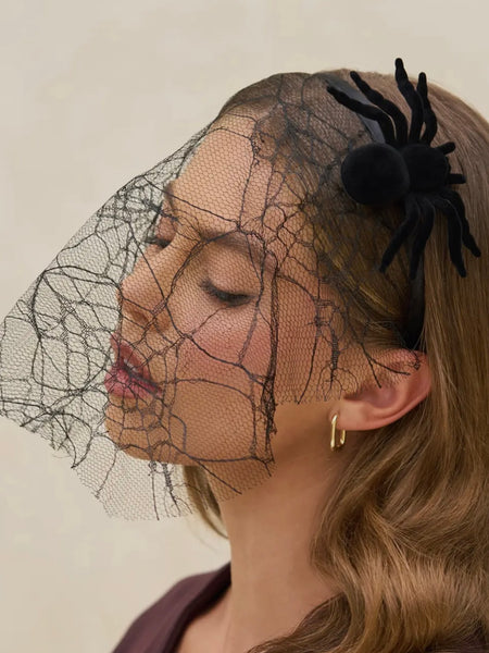 Veil Headband in Spiderweb