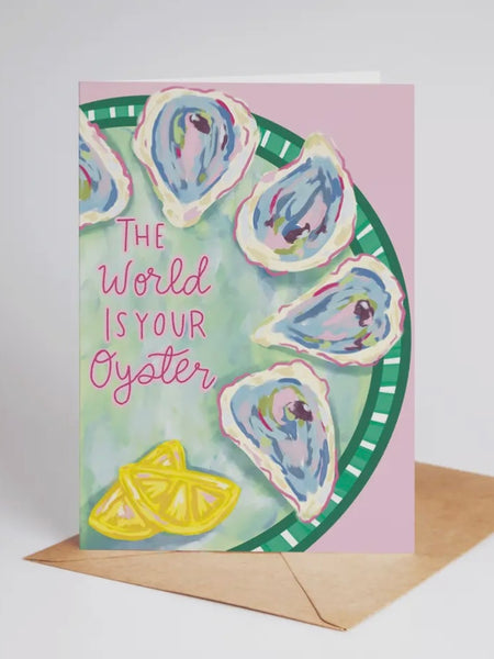 The World Is Your Oyster Greening Card