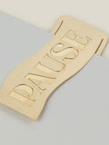 Pause Metal Bookmark