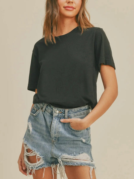 Tea For Two Tee in Black