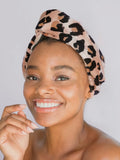 Quick Dry Hair Towel in Leopard
