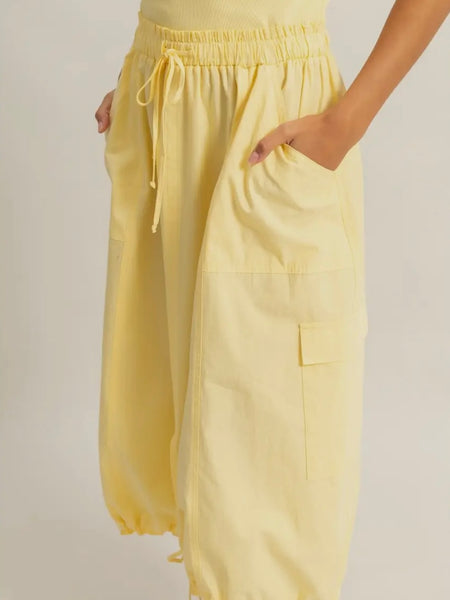 Takes Two To Cargo Dress in Yellow