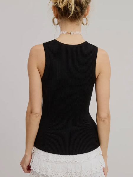 Tie or Die Tank in Black