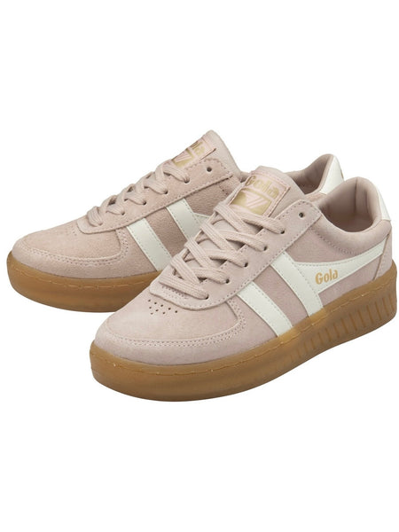 Grandslam Suede Sneakers in Rose & Off White