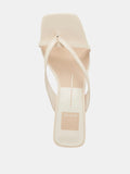 Brevel Heeled Sandal in Bone