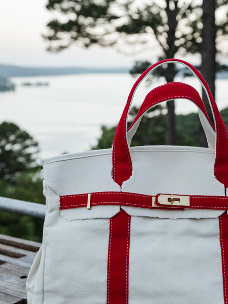 Boatkin Canvas Boat Bag in Red