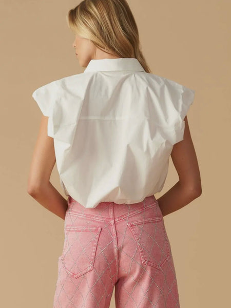 She's So Chic Shirt in White