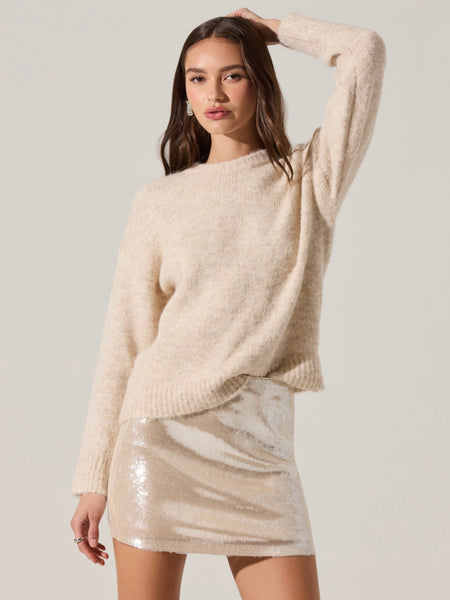 Janie Top in Blue Rust Polkdot