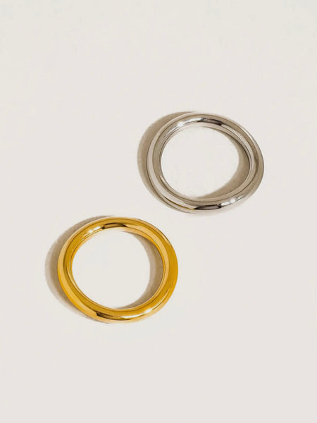 Andree Double Two Tone Ring