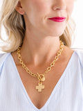 Cross Toggle Necklace