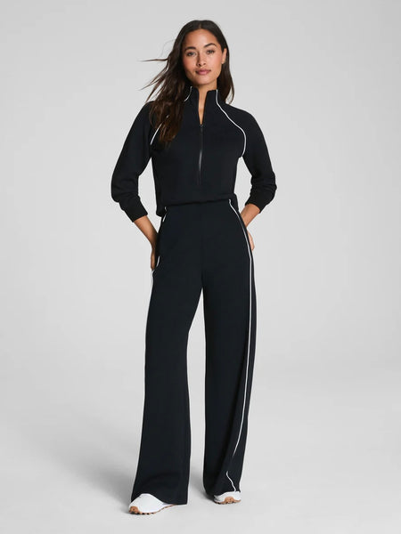 AirPique Longsleeve Jumpsuit in Very Black