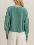 Keep It Casual Sweatshirt in Moss Green