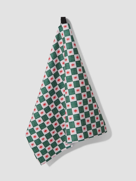 Jolly Grid Tea Towel