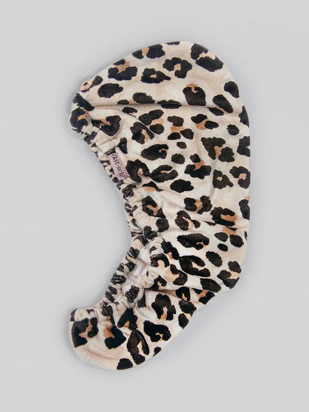 Quick Dry Hair Towel in Leopard