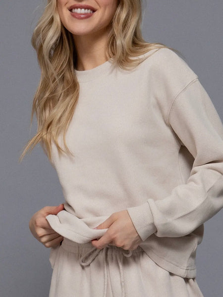 On The Reg Sweatshirt in Beige