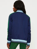 Flight Jacket in Ivy Colorblock