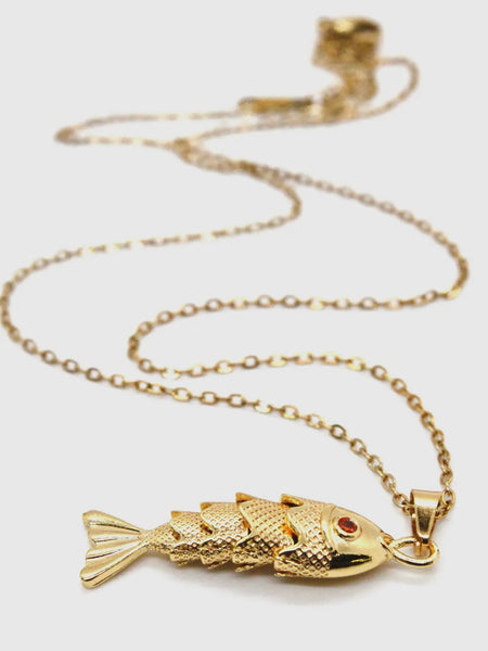 Articulated Fish Necklace