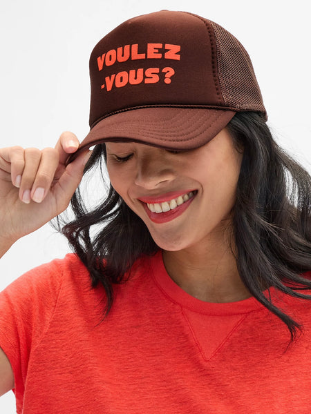 Trucker Hat in Chocolate Voulez-Vous