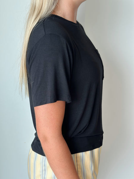New To The Crew Tee in Black